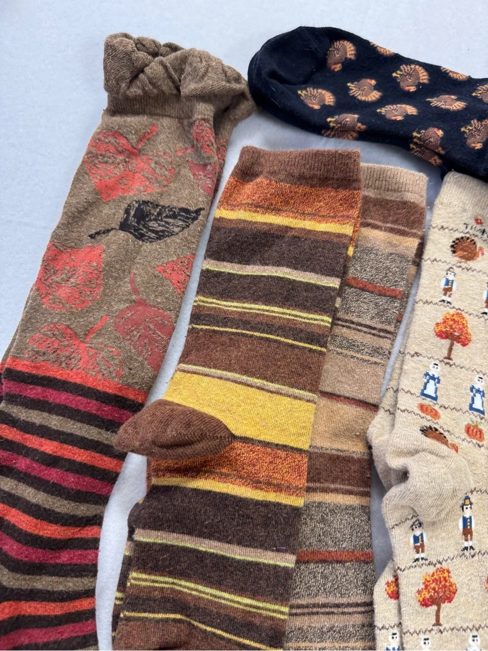 Hot Sox Harvest & Thanksgiving Themed Crew Socks - 9 pairs